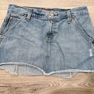 Fossil Mini Denim Skirt size 4 Y2K
